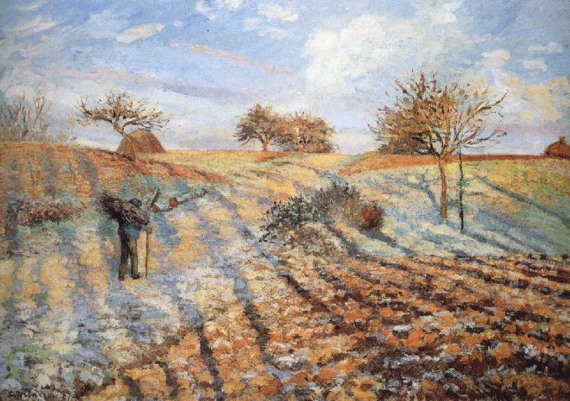 Camille Pissarro Hoar frost France oil painting art